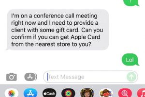SMiShing Scam Seeks to Obtain Gift Cards by Impersonating Chancellor