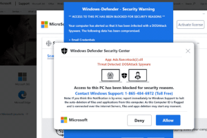 Scam of the Month: Windows Defender Pop-ups